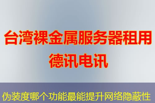伪装度哪个功能最能提升网络隐蔽性