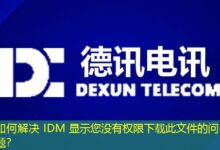 如何解决 IDM 显示您没有权限下载此文件的问题？-ddos