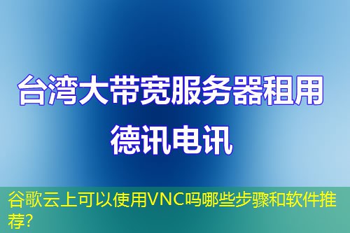 谷歌云上可以使用VNC吗哪些步骤和软件推荐？