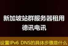 设置IPv6 DNS的具体步骤是什么-ddos