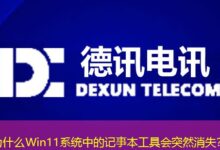 为什么Win11系统中的记事本工具会突然消失？-ddos