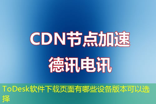 ToDesk软件下载页面有哪些设备版本可以选择