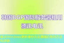 解决Windows更新缓存无法清理的有效方法和步骤-ddos