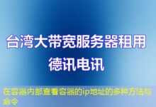 在容器内部查看容器的ip地址的多种方法与命令-ddos