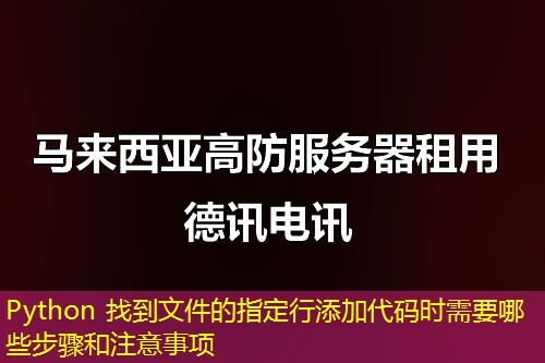 Python 找到文件的指定行添加代码时需要哪些步骤和注意事项