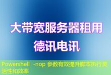 Powershell -nop 参数有效提升脚本执行灵活性和效率-ddos