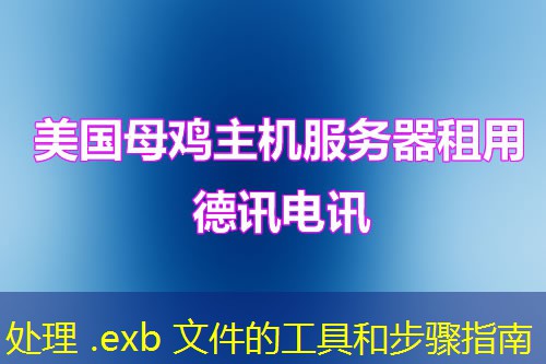 处理 .exb 文件的工具和步骤指南