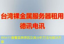 Win11查看蓝屏原因及其分析方法与解决方案-ddos