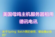 关于Spring Batch表的使用，哪些是必备的？-ddos