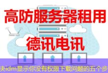 解决idm显示你没有权限下载问题的五个步骤-ddos