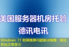 Windows 11 锁屏黑屏问题解决指南：轻松恢复正常显示-ddos