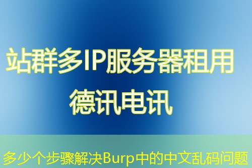 多少个步骤解决Burp中的中文乱码问题