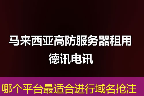 哪个平台最适合进行域名抢注