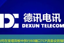 如何在宝塔面板中放行80端口TCP流量设置指南-ddos