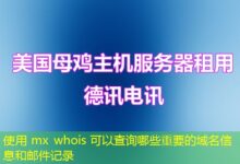 使用 mx whois 可以查询哪些重要的域名信息和邮件记录-ddos