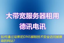 如何通过最新的DNS解锁技术安全访问被屏蔽的网站？-ddos