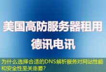 为什么选择合适的DNS解析服务对网站性能和安全性至关重要？-ddos